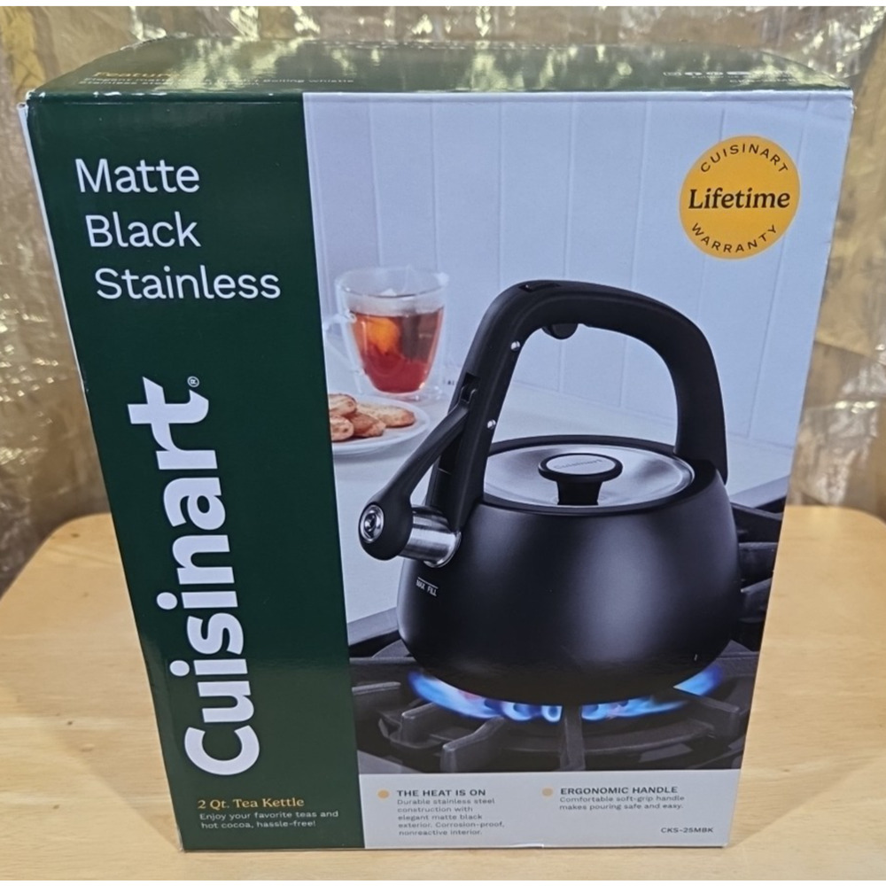 Cuisinart Matte Black Stainless 2 Qt. Tea Kettle 0427